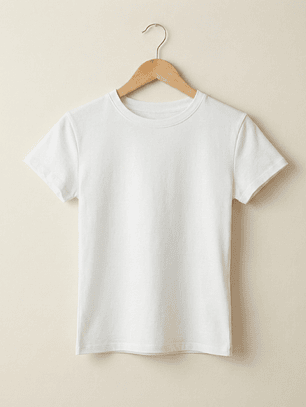 Polera Basic Premium Blanca - Carobaska