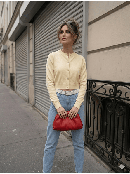 Cárdigan Ginebra Amarillo Pastel – El Must-Have de Media Estación 5