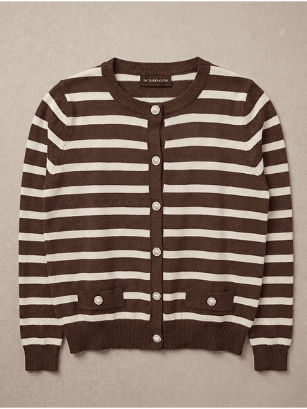 Cardigan Niza – Rayas Café Chocolate Premium 5