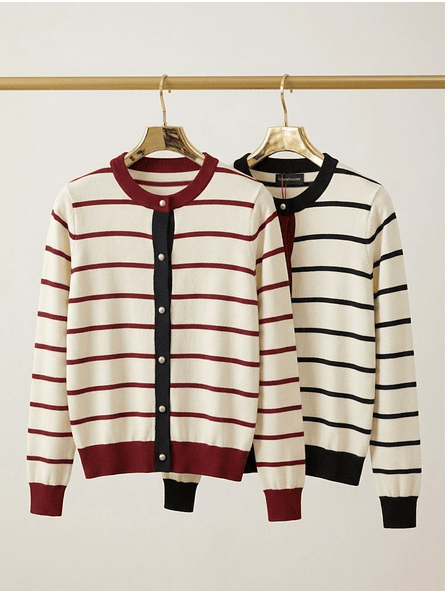 Cardigan de Punto Marinero Premium| Botones 6