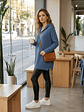 Sweater Vestido Largo Beige Atenas con Gorro y Cierre - Miniatura 2