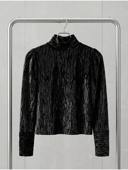 Polerón de Terciopelo Animal Print 