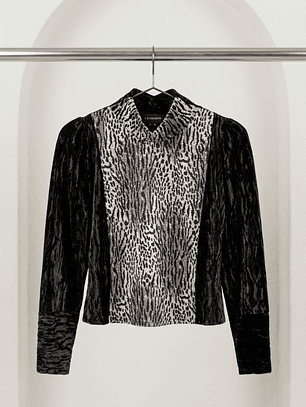 Beatle de Terciopelo Animal Print Mujer - Diseño de Autor Carobaska