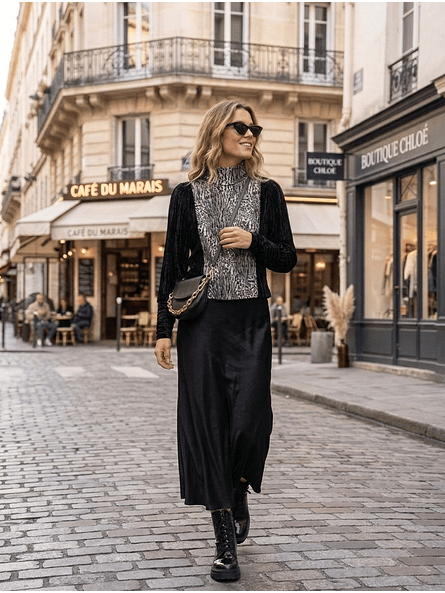 Polerón de Terciopelo Animal Print 