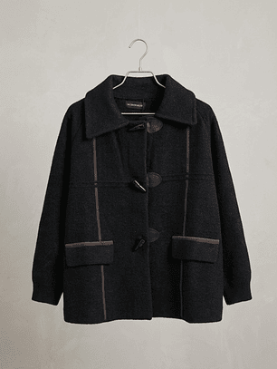 Abrigo Montgomerie Negro Mujer | Chaqueta Tay Carobaska