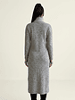 Sweater Largo Gris con Abertura Frontal Mujer - Carobaska - Miniatura 5