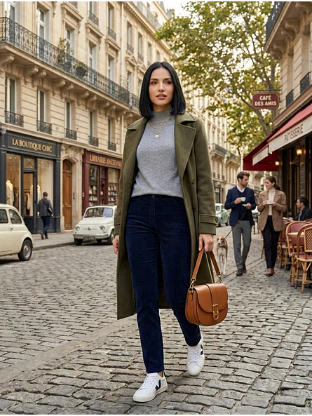 Sweater Térmico Mujer Gris Básico Forrado | Carobaska 5