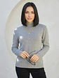 Sweater Térmico Mujer Gris Básico Forrado | Carobaska - thumbnail 4