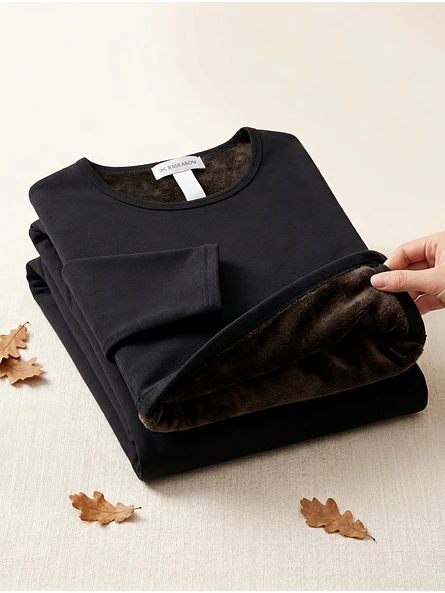 Polera Térmica Mujer Azul Forrada Talla SM | Carobaska 2