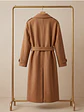 Abrigo Largo de Paño de Lana Beige con Cinturón | Talla L | Carobaska - Miniatura 6