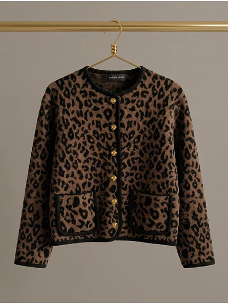 Chaqueta Mujer Animal Print Estilo Chanel | Carobaska 4