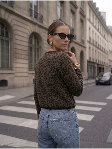 Chaqueta Mujer Animal Print Estilo Chanel | Carobaska 6