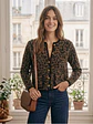 Chaqueta Animal Print Café  Estilo Chanel | Carobaska - Miniatura 1