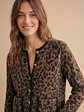 Chaqueta Animal Print Café  Estilo Chanel | Carobaska - Miniatura 3