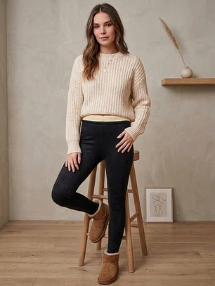 Calza Térmica Mujer Negra con Interior de Chiporro | Carobaska