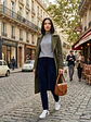 Sweater Térmico Mujer Gris Forrado de Invierno - Miniatura 3