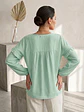 Blusa Verde Menta Mujer con Vuelos Casual | Carobaska - thumbnail 5