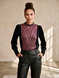 Sweater de Terciopelo Negro con Brillos  de Fiesta - Miniatura 6