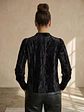 Sweater de Terciopelo Negro con Brillos  de Fiesta - Miniatura 3