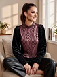 Sweater de Terciopelo Negro con Brillos  de Fiesta - Miniatura 5