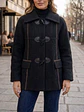 Abrigo Negro Mujer Estilo Montgomery de Invierno - Miniatura 3