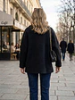 Abrigo Negro Mujer Estilo Montgomery de Invierno - Miniatura 5