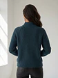 Chaleco Tejido Mujer Verde Petróleo Elegante - Miniatura 5