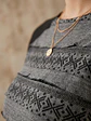  Polera Gris Mujer Manga Larga Vuelos Punta Roma - Miniatura 7