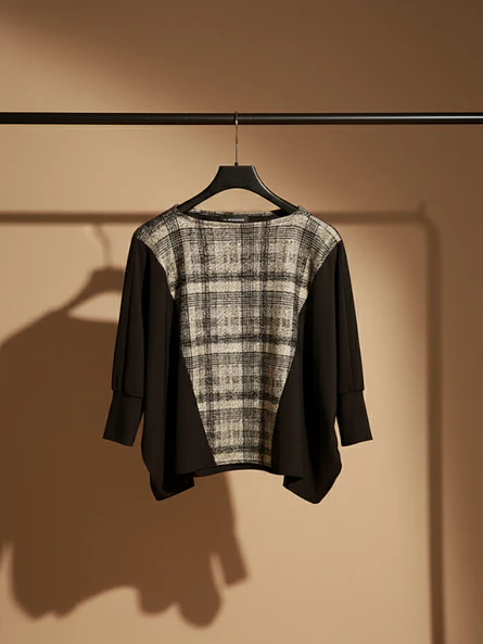 Polera Dorada Mujer Elegante Manga Murciélago 7