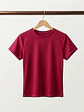 Polera Básica Roja Mujer Manga Corta - Miniatura 6