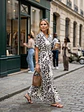 Vestido Camisero Animal Print Blanco Mujer - Miniatura 2