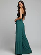 Pantalón Palazzo Mujer Verde Esmeralda Tiro Alto | Carobaska - Miniatura 1