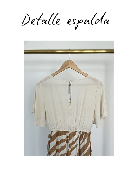 Enterito Largo Mujer Animal Print Cebra Camel 5