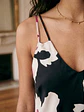 Vestido Mujer Negro con Estampado Floral - Miniatura 5
