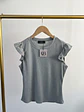 Polera Gris Mujer con Vuelos de Rib  - Miniatura 2