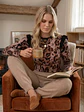 Polera Animal Print Café Mujer Manga Larga Invierno 2026 - Miniatura 7