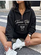 Polerón Oversize Mujer Forrado Medio Cierre Invierno 2026 - Miniatura 8
