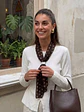 Sweater de punto Mujer con Pañuelo de Lunares Manga Larga - Miniatura 9