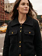 Chaqueta Negra Mujer con Botones Dorados Elegante - Miniatura 2