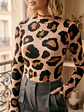 Polera Beatle Animal Print Mujer Cuello Alto Manga Larga - Miniatura 4