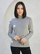 Sweater Térmico Mujer Gris Forrado Invierno Chile - Miniatura 3