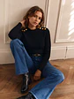 Sweater Térmico Mujer con Botones Dorados - Miniatura 2