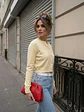 Chaleco Amarillo Mujer Crop con Botones Joya - Miniatura 6