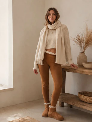 Calza Térmica Camel Mujer con Chiporro 