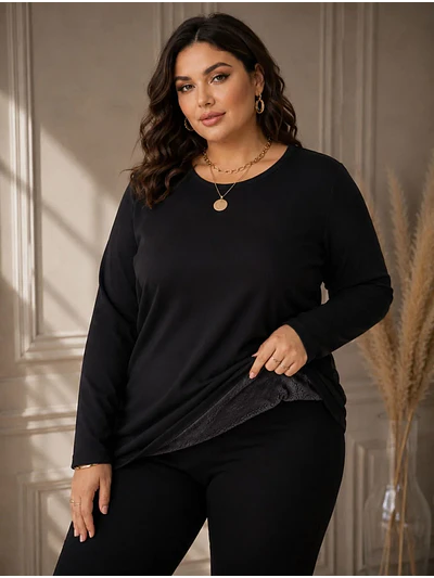 Polera Térmica Negra Mujer Primera Capa