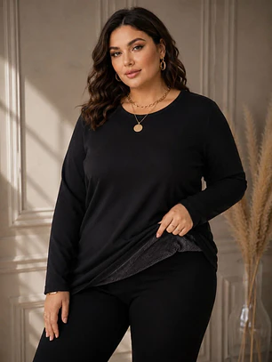 Polera Térmica Negra Mujer Primera Capa