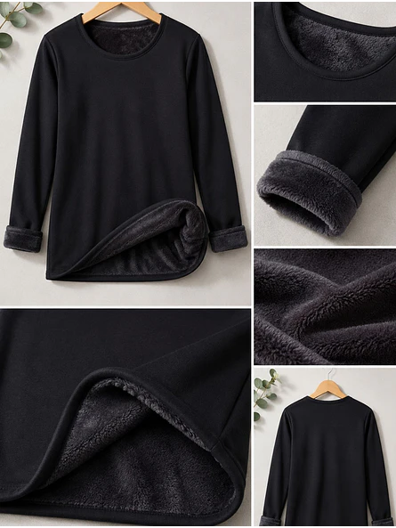 Polera Térmica Negra Mujer Primera Capa 4