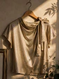 Blusa Metalizada Dorada con Lazo Mujer - Miniatura 5