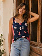 Polera Azul Mujer con Estampado Floral - Miniatura 6
