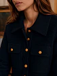 Chaqueta Negra Mujer con Botones Dorados Elegante - Miniatura 5